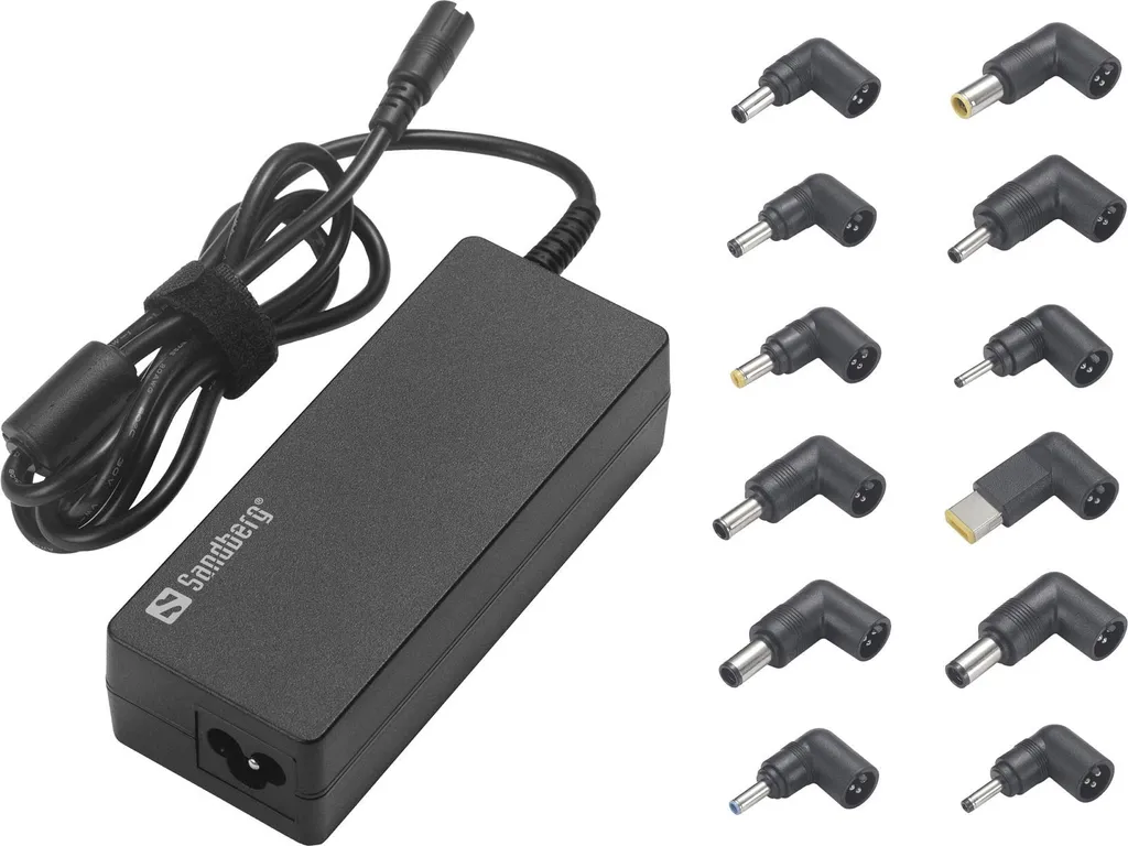 Chargeur Ordinateur Portable 90W avec Prise Europe et UK Sandberg Pro