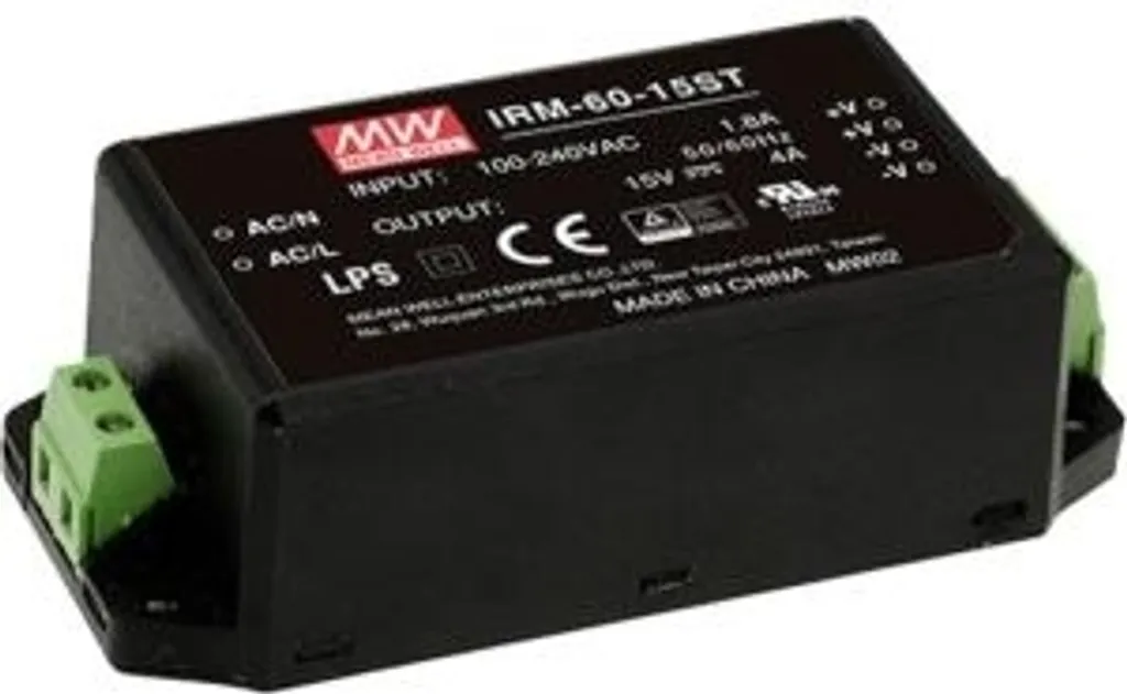 Alimentation 5V anti-surchauffe MEAN WELL IRM-60-5 pour boîtier étanche