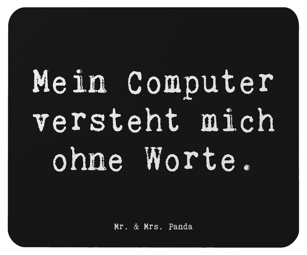 Mr. & Mrs. Panda Mousepad Spruch Verständnisvoller Produktbild 