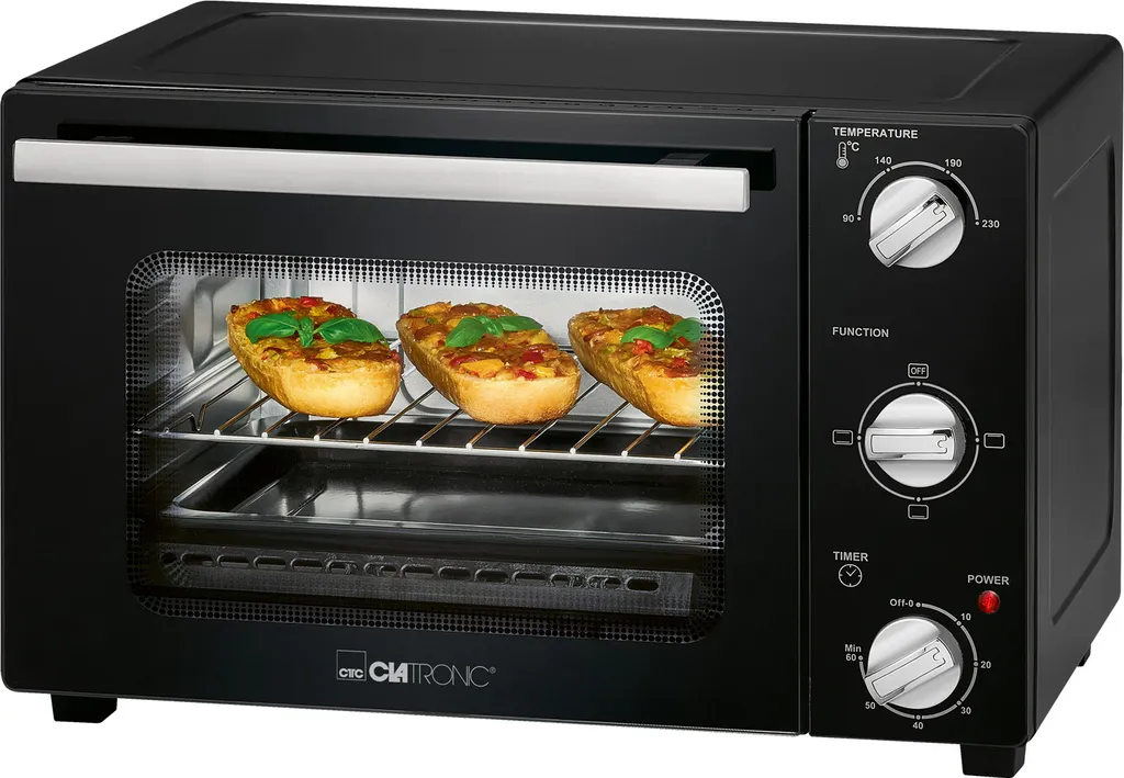 Mini Four Électrique Posable 20 Litres Noir MBG 3726 par Clatronic