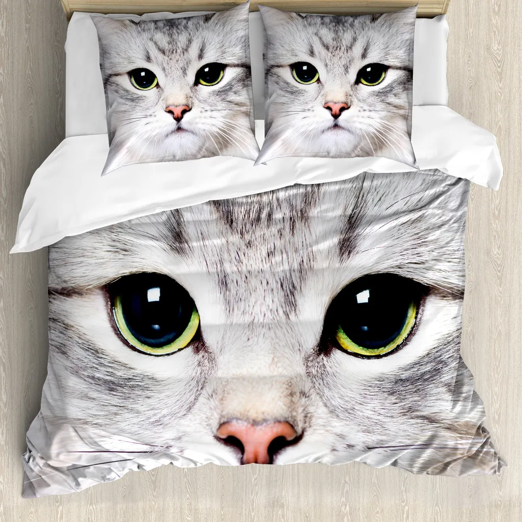 Set Letto Matrimoniale ABAKUHAUS Gatto: Arredo Creativo e Igiene Top