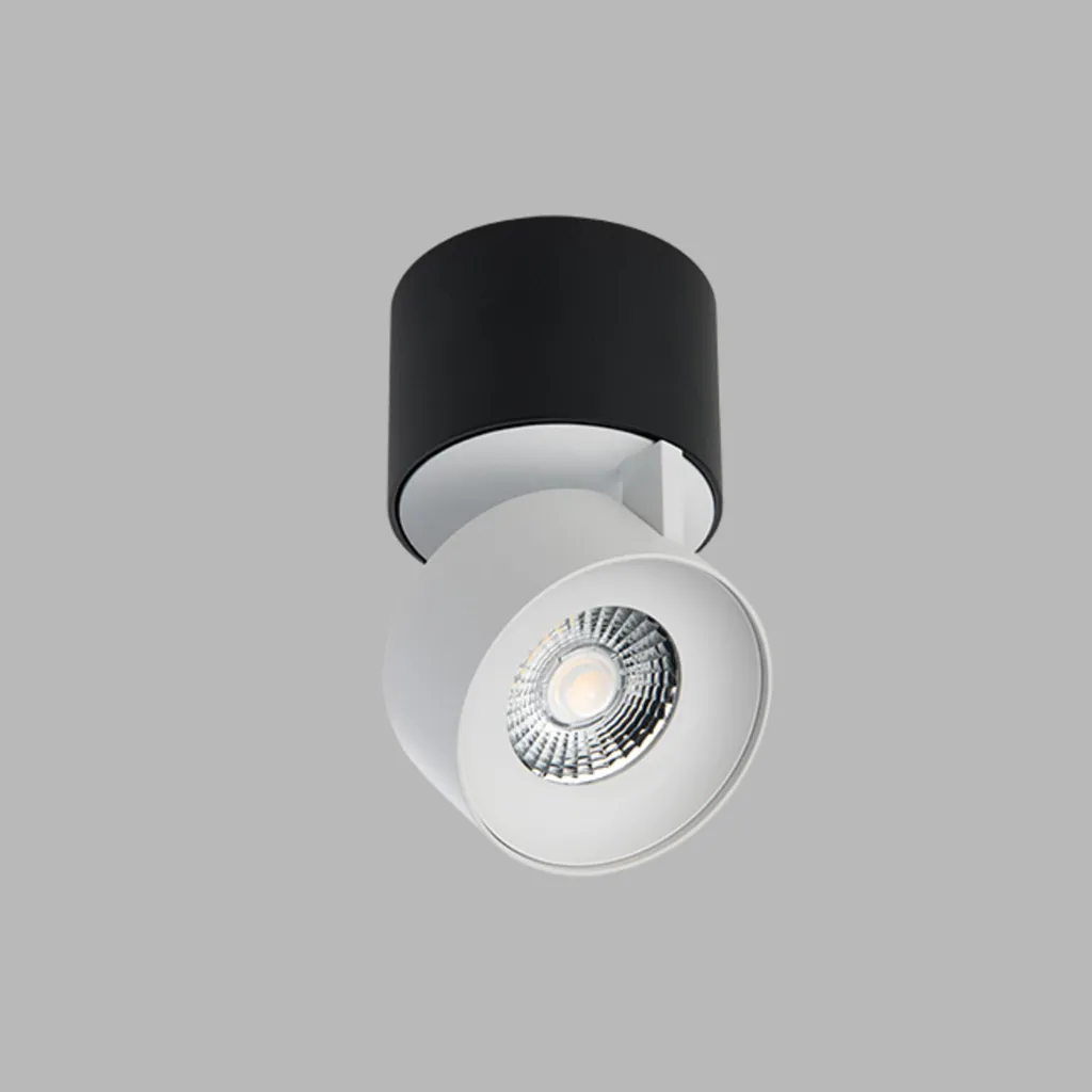 Plafonnier LED2 KLIP ON DALI 11W 2700K Noir Orientable et Inclinable