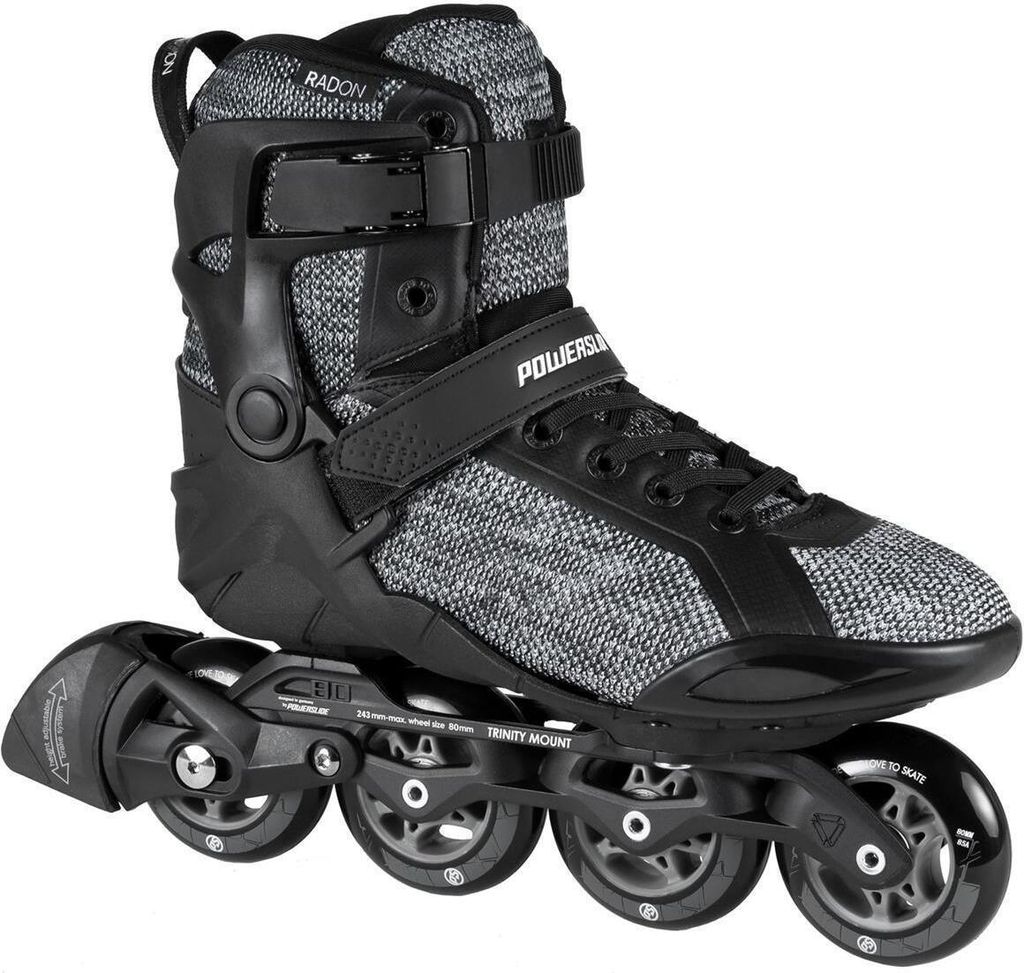 Powerslide Phuzion Radon 80 Inline-skates Schwarz EU 45 Produktbild 