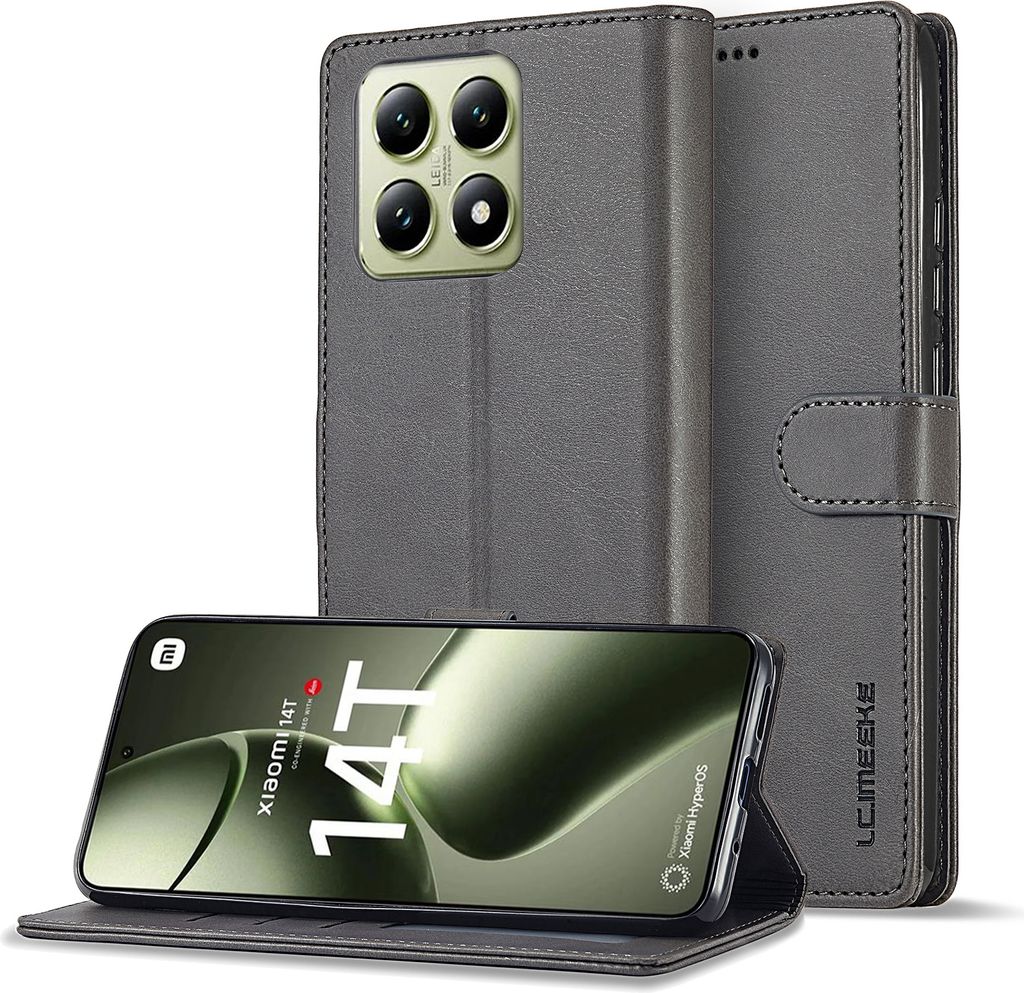 Custodia per Xiaomi 14T Pro Custodia flip in pelle con Immagine del prodotto 