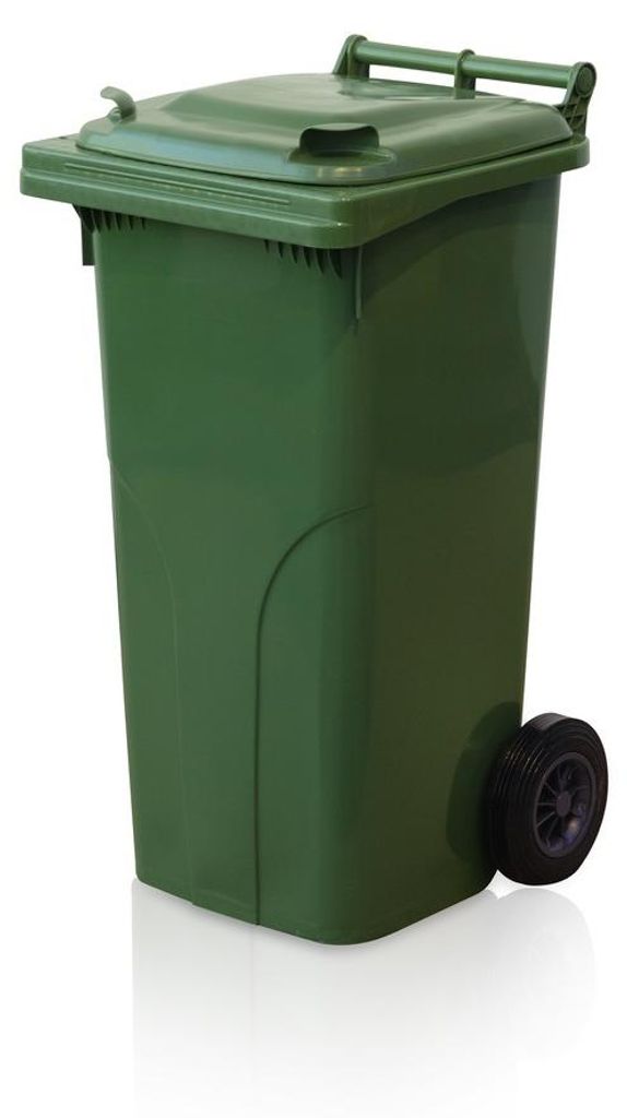 Popelnice 120 HDPE, kolečka, zelená PREMIUM Obrázek produktu 