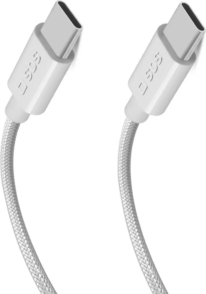 Cavo Dati e Ricarica SBS 100W USB-C 1.5m - Design Tessuto Grigio
