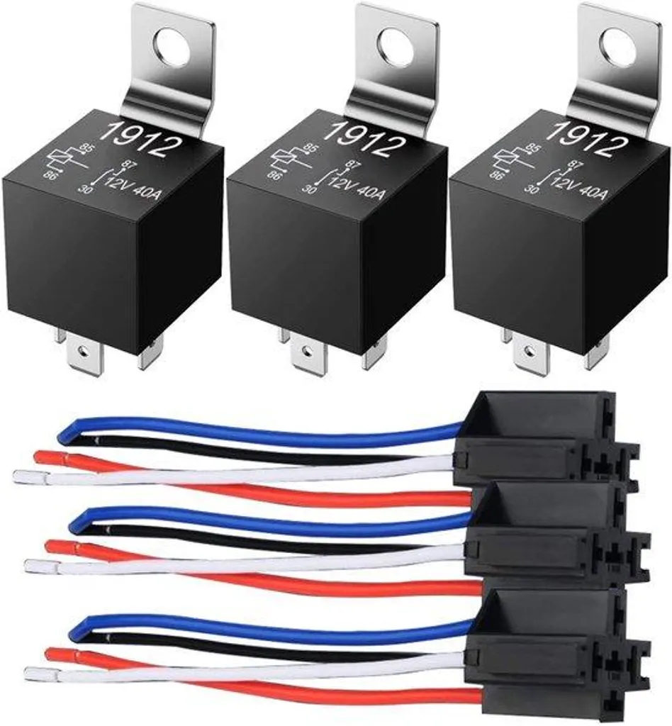 Relais automobile étanche 12V 40A avec faisceaux en cuivre lourd