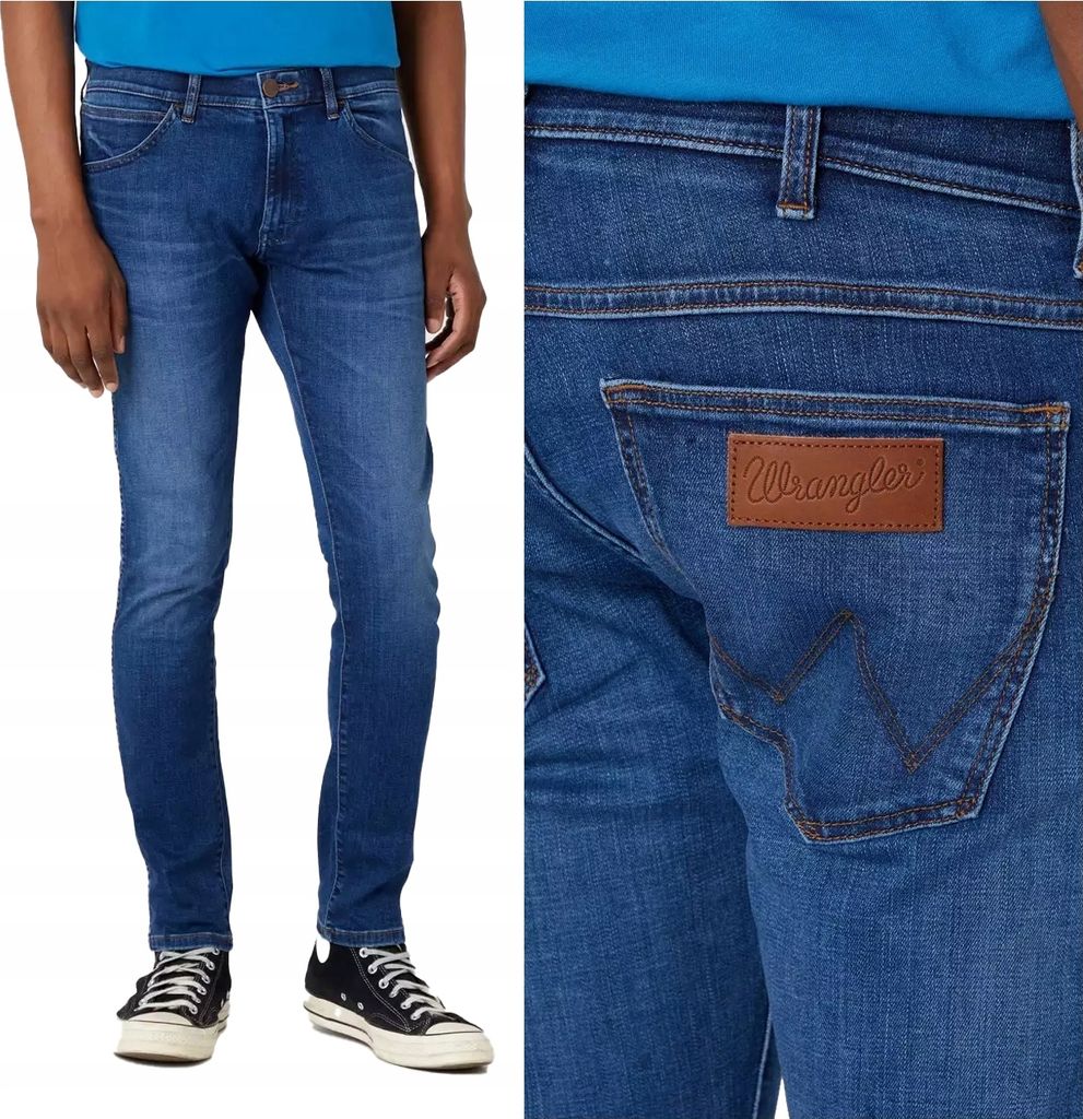 WRANGLER, Herren Jeanshosen, Skinny fit, BRYSON, W29 L32, Blau, Jeans, baggyjeans, buggy