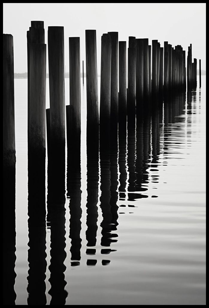 Plakat 67,5x100cm Rhythmus von Wasser und Holz