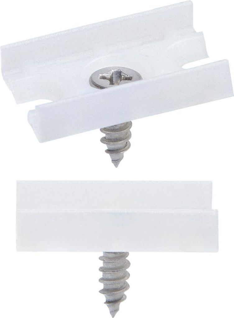 Befestigungsklammern für LED-Streifen von 10mm (20 Stück) Weiß