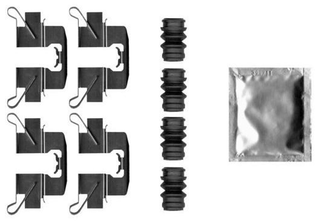 TEXTAR 82550900 Zubehörsatz Scheibenbremsbelag Hinten für MAZDA CX-5 (KE, GH) CX-3 (DK)