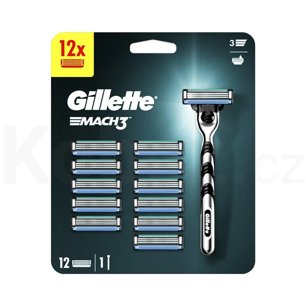 Rasoir de précision Gillette Mach 3 pour contours de barbe et visage net