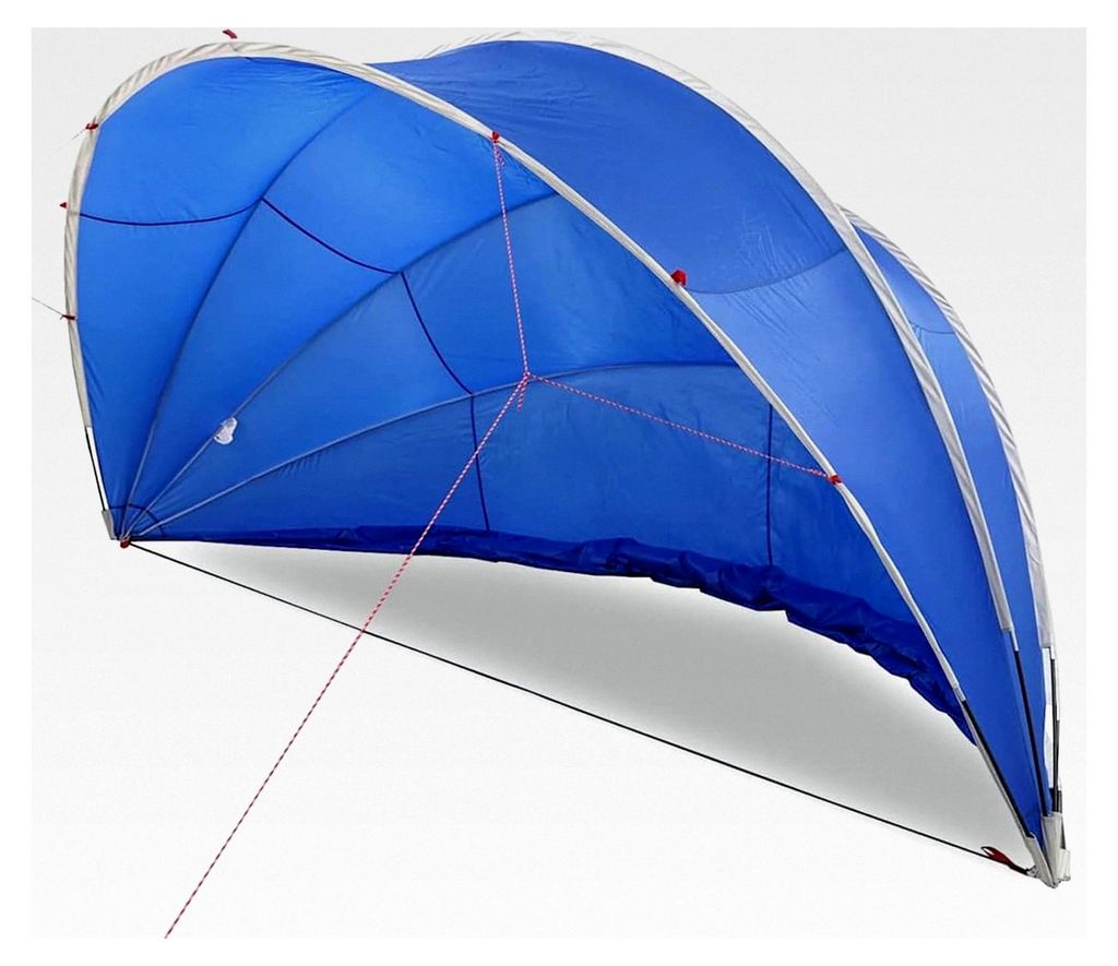 Faltbarer Pool-Dom für Außenpools - Schutz vor Wetter, UV-beständig, Blau, 185T Polyester mit PolyurethanBeschichtung, für Garten und Camping