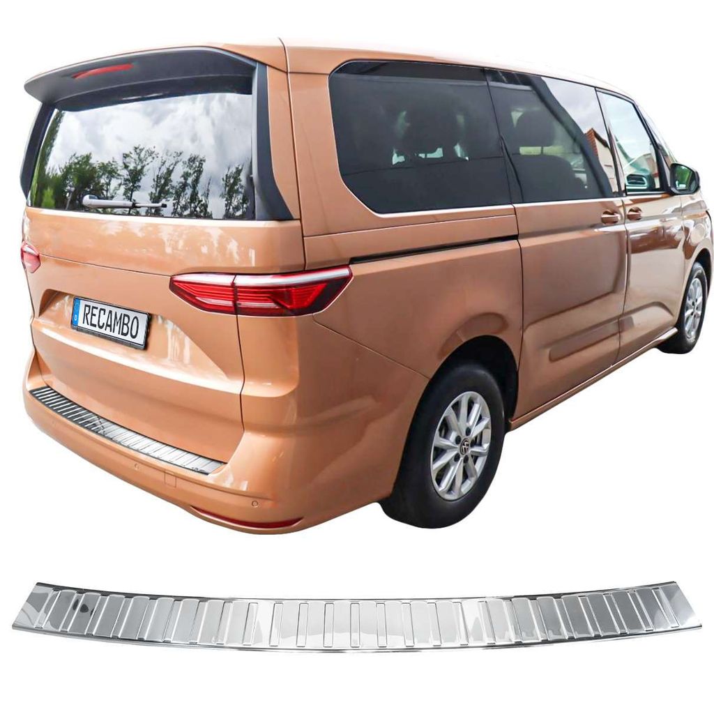 Protezione paraurti cromata in acciaio inox adatta per VW Immagine del prodotto 
