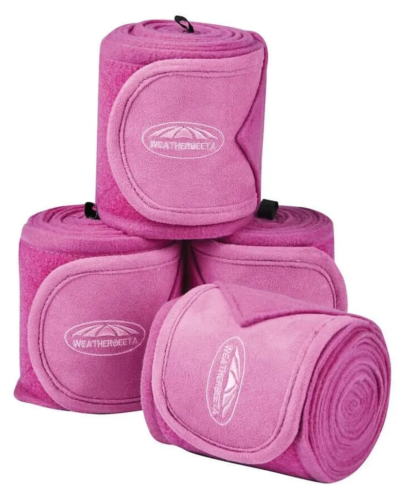 Bandages en polaire Weatherbeeta Prime lot de 4 rouge-violet 3,5m
