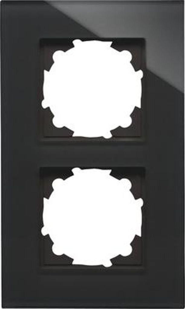 Glas-Rahmen 2-fach schwarz HK07