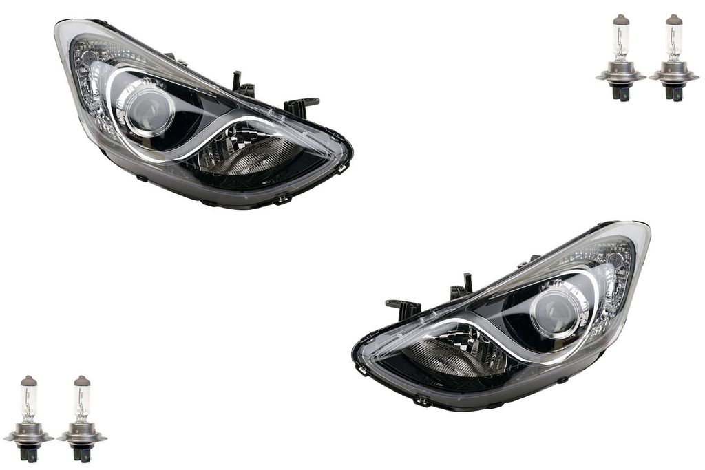 Johns, Scheinwerfer Halogen passend für Hyundai i30 11 - 15 mit H7 H7 Satz Links Rechts 92101A6020 92102A6020