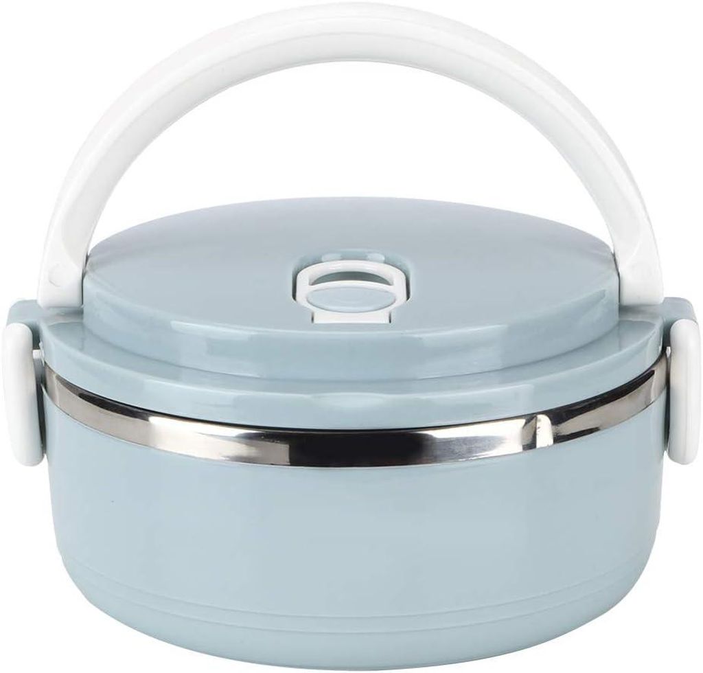 Isolierte Lunchbox, Lebensmittelqualität PP, Edelstahl-Innenauskleidung, 0,7 l Haushalts-Lunchbox mit Lüftungsloch, isolierte Bentobox, tragbare ...