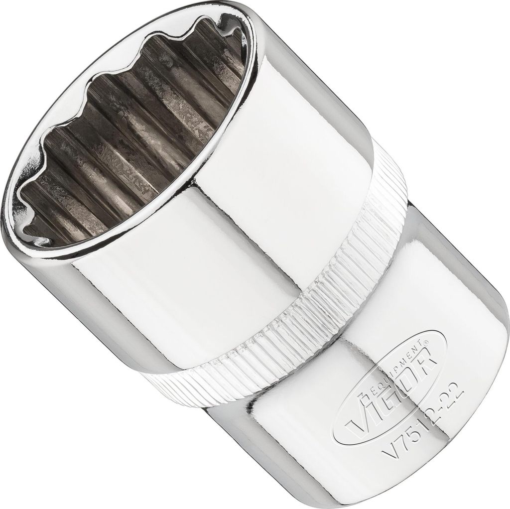 Vigor V7512-22, Buchse, 1/2", Metrisch, 1 Kopf/Köpfe, 22 Produktbild 