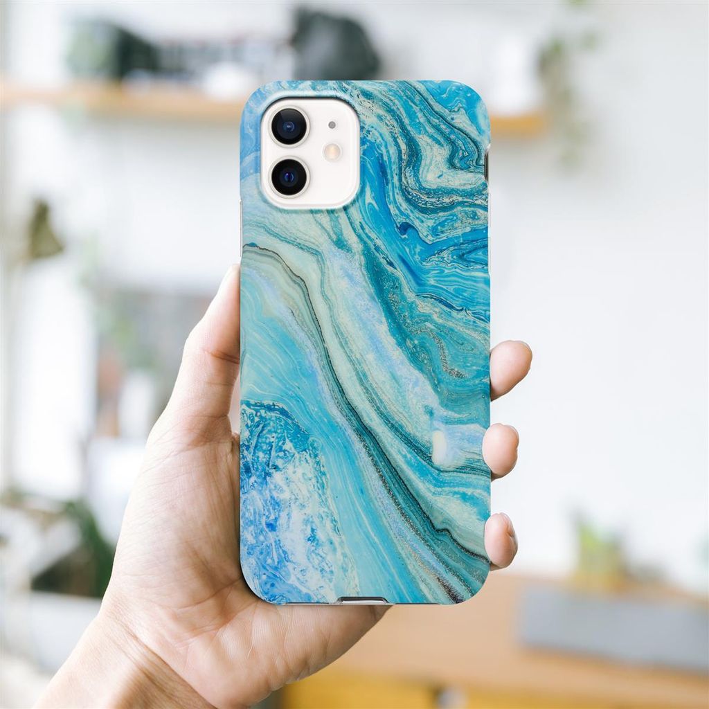 Cadorabo Schutzhülle für Apple iPhone 12 / 12 PRO Hülle in Blau TPU Handyhülle Etui Case Cover