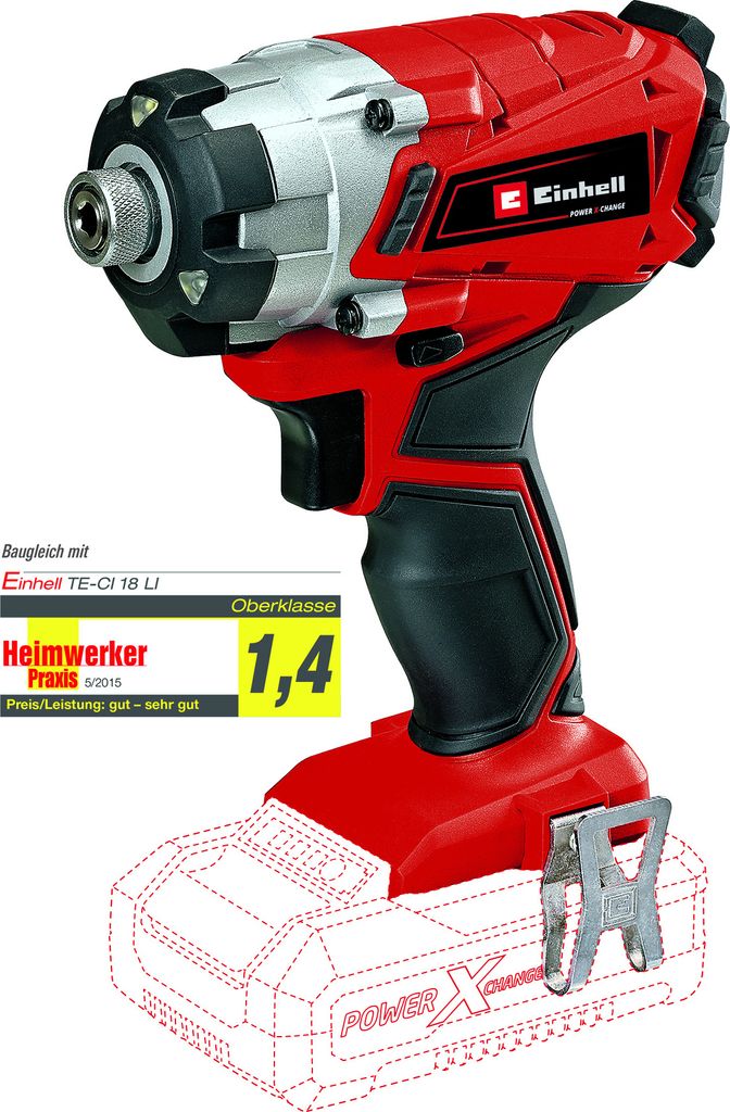 Einhell Akku-Schlagschrauber TE-CI 18/1 Li-Solo Power Produktbild 