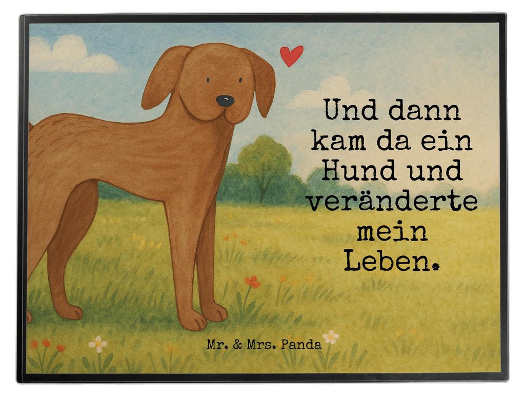 Mr. & Mrs. Panda Schreibunterlage Hund Dogge Design - Weiß - Geschenk, schreibtischunterlagen, Deutsche, Herz, schreibtischauflagen, tischmatte, s...