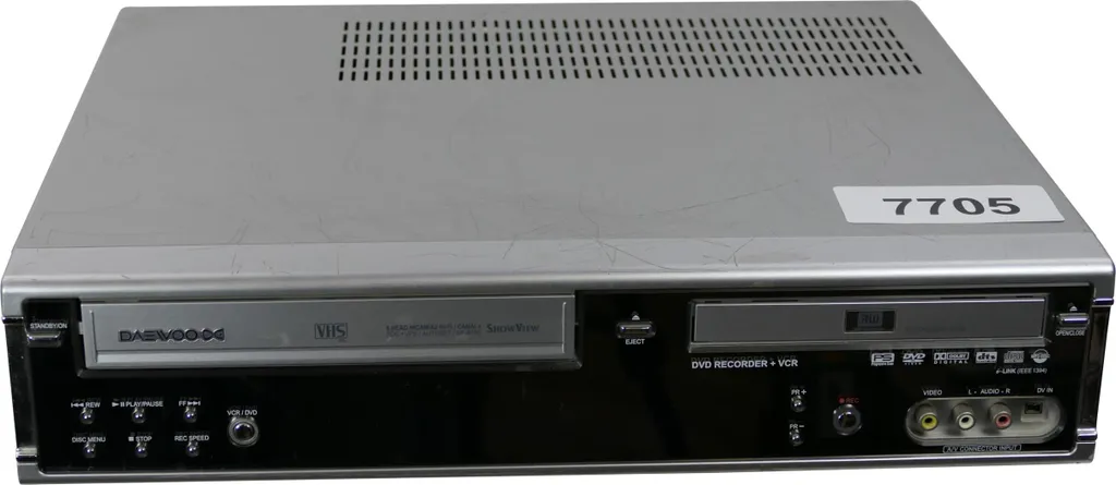 Lecteur DVD Enregistreur VHS Daewoo DF-8150 pour Revoir vos Cassettes