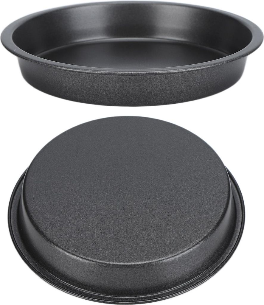 2er-Set Antihaft-Pizzapfannen, tiefe, verdickte Backformen aus Kohlenstoffstahl, 23 cm (9 Zoll) für Küche und Bäckerei