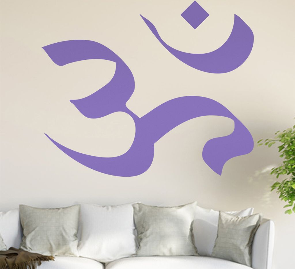 Om Ohm Wandtattoo in 6 Größen - Wandaufkleber Wall Sticker - Dekoration, Küche, Wohnzimmer, Schlafzimmer, Badezimmer
