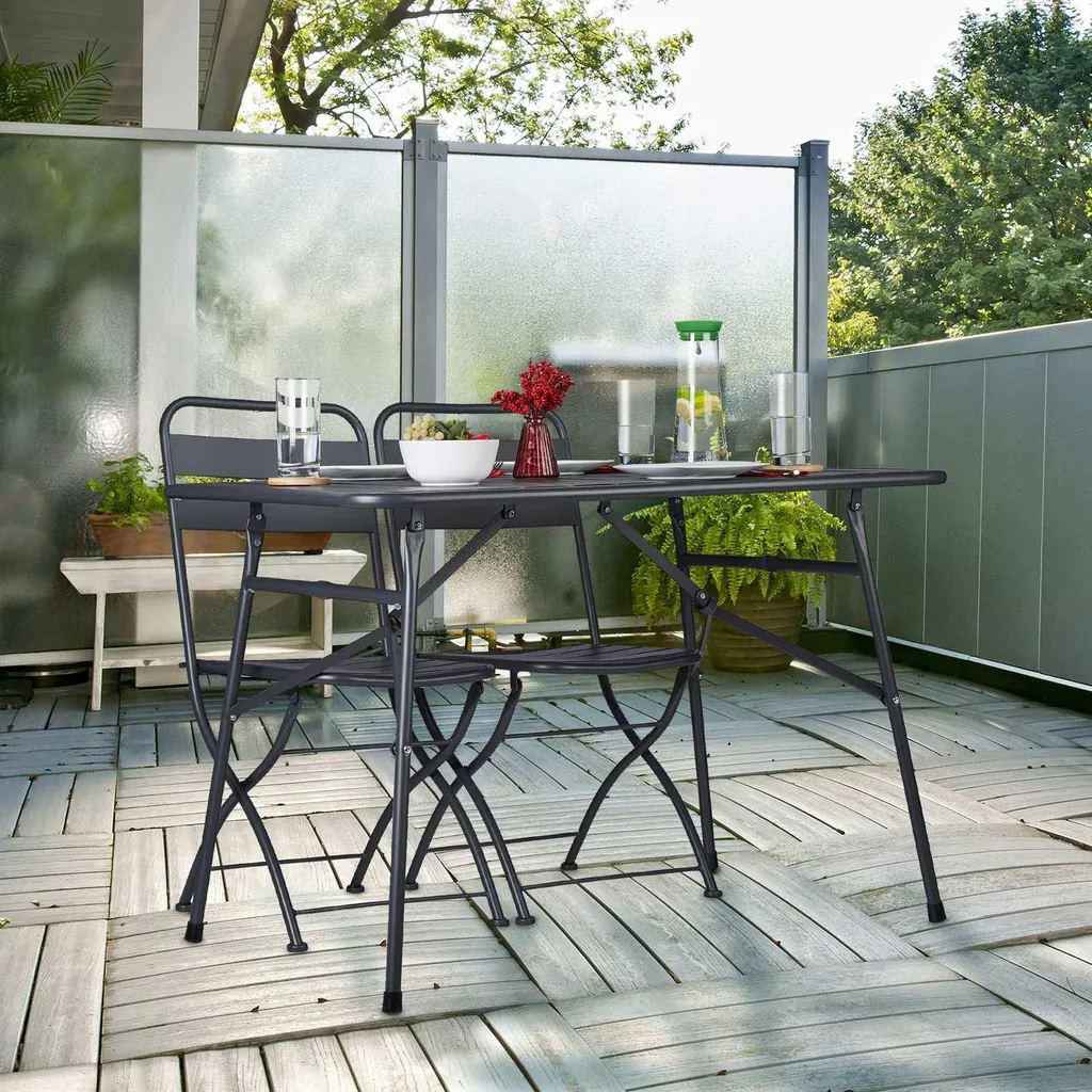 Table à manger pliante gain de place pour repas extérieur et fêtes