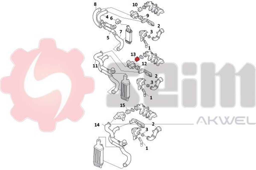 SEIM 981122 Turbo Ladeluftschlauch passend für PEUGEOT PARTNER Tepee 407 SW (6E) 407 (6D) PARTNER Kasten PARTNER Combispace (5F) PARTNER Kasten (5)