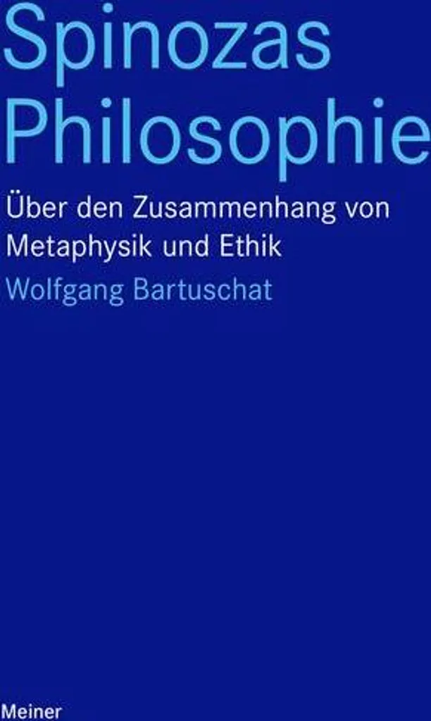 Livre de philosophie Spinoza édition académique en langue allemande