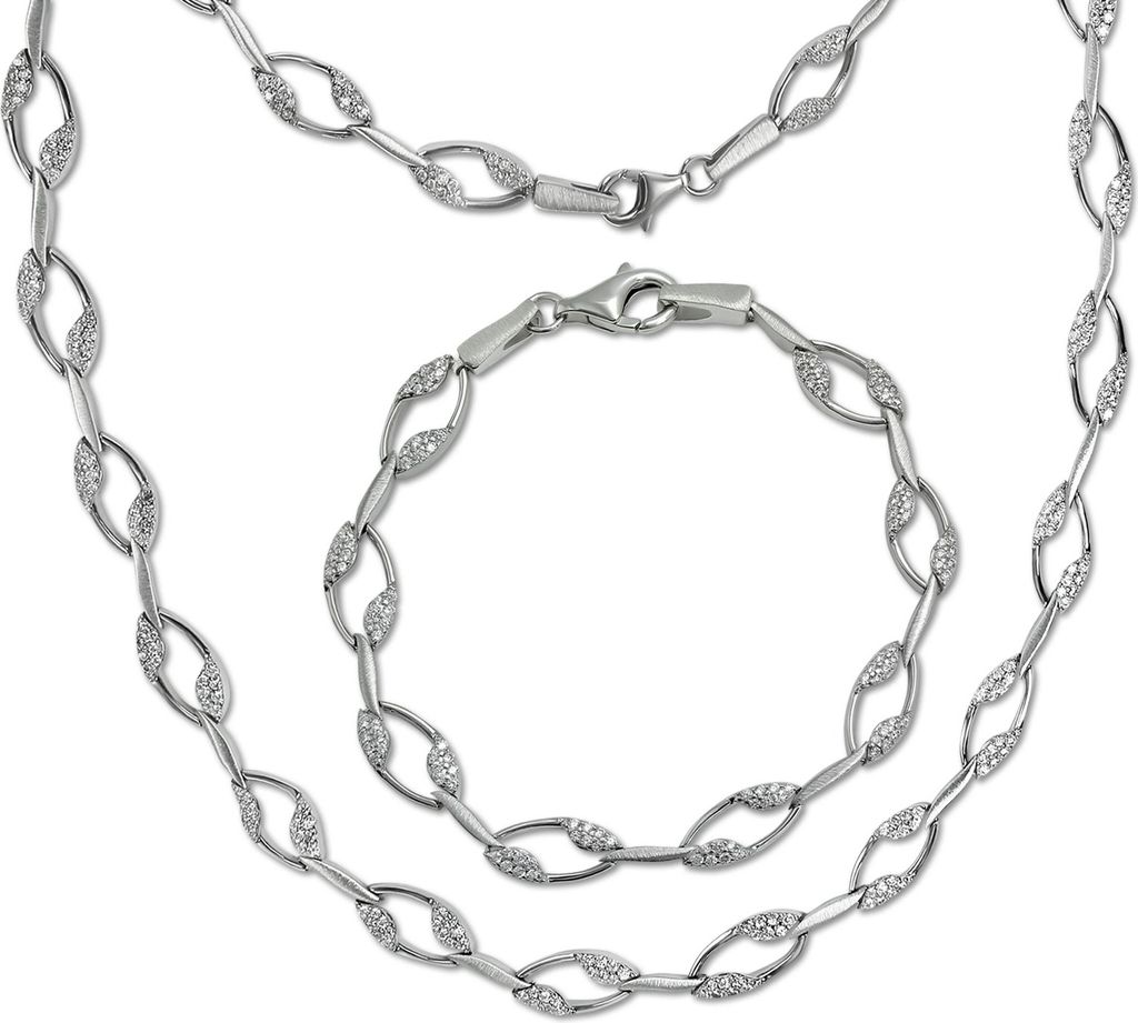 SilberDream Schmucksets Damen Schmuck-Sets SilberDream Silberschmuck D2SDS4805W