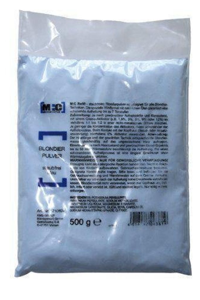 M:C Blondierpulver 500 g Beutel Blondierbeutel Produktbild 