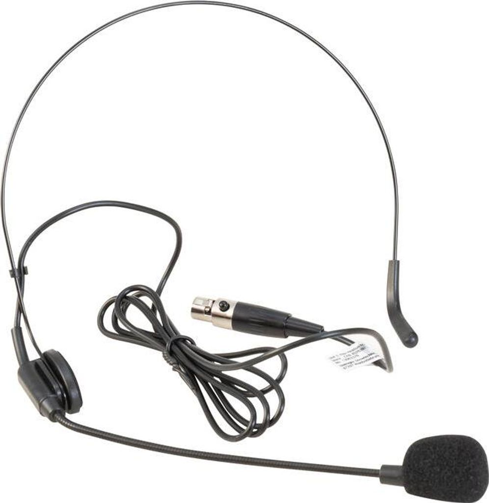 OMNITRONIC UHF E-FLEX Kopfbügelmikrofon schwarz