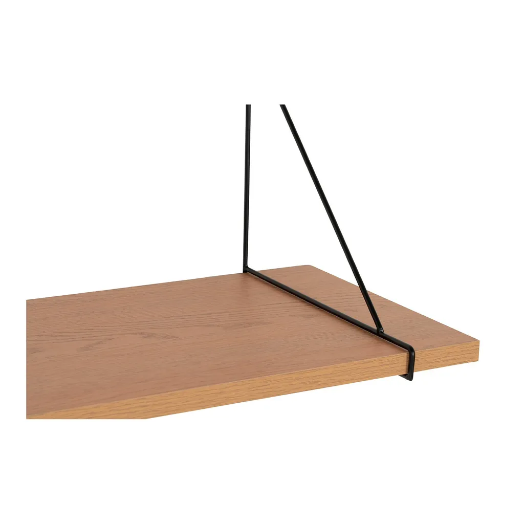 Mensola Design Nero Frassino Chiba 120x29cm - Arredo Moderno - 3
