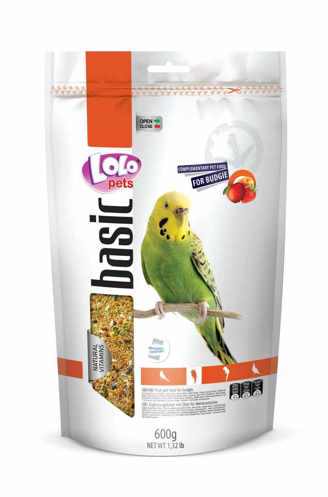 LoLo Pets BASIC FRUIT 600 g FRUCHTfutter für Wellensittiche