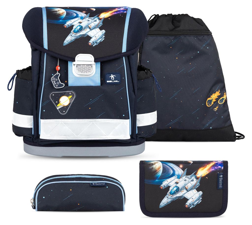 Belmil Schulranzen Set Weltall Jungen 1.Klasse Grundschule Produktbild 