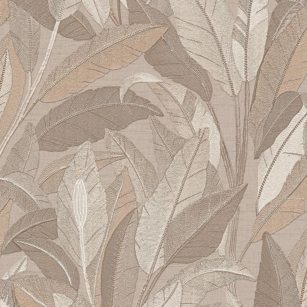 Profhome RE521053-DI Exklusive Luxus Tapete Floral beige taupe grau 5,33 m2