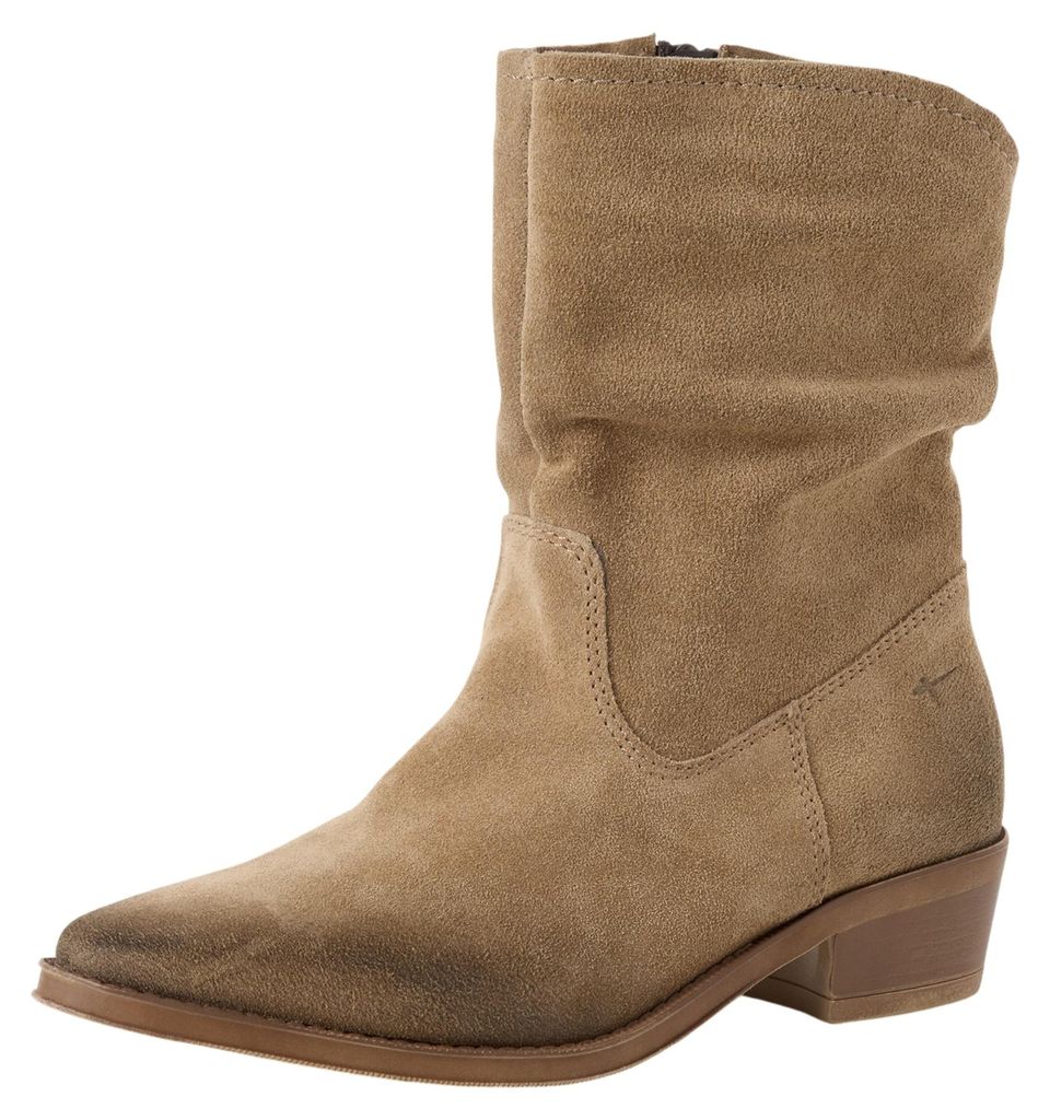 Tamaris Da.-Stiefel Veloursleder Beige Produktbild 