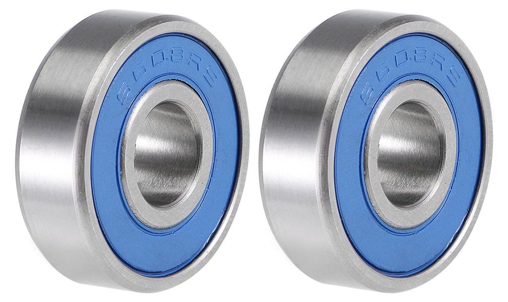 2Stk. S608-2RS Kugellager Rillenkugellager Doppelt Versiegelt 440C Edelstahl Bearing Skateboard Bearings 8mm x 22mm x 7mm Rollenlager Skateboard Ku...