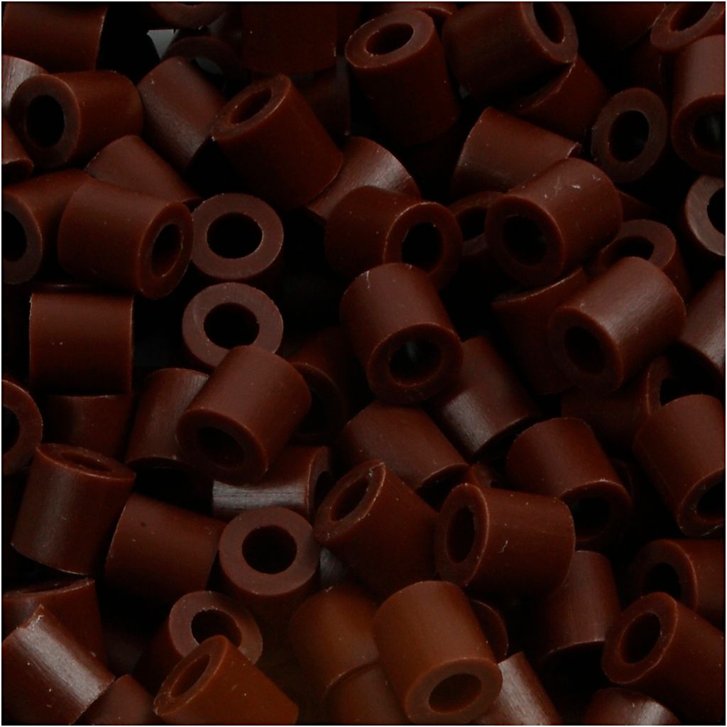 Fotoperlen, Größe 5x5 mm, Lochgröße 2,5 mm, Braun (3), Produktbild 