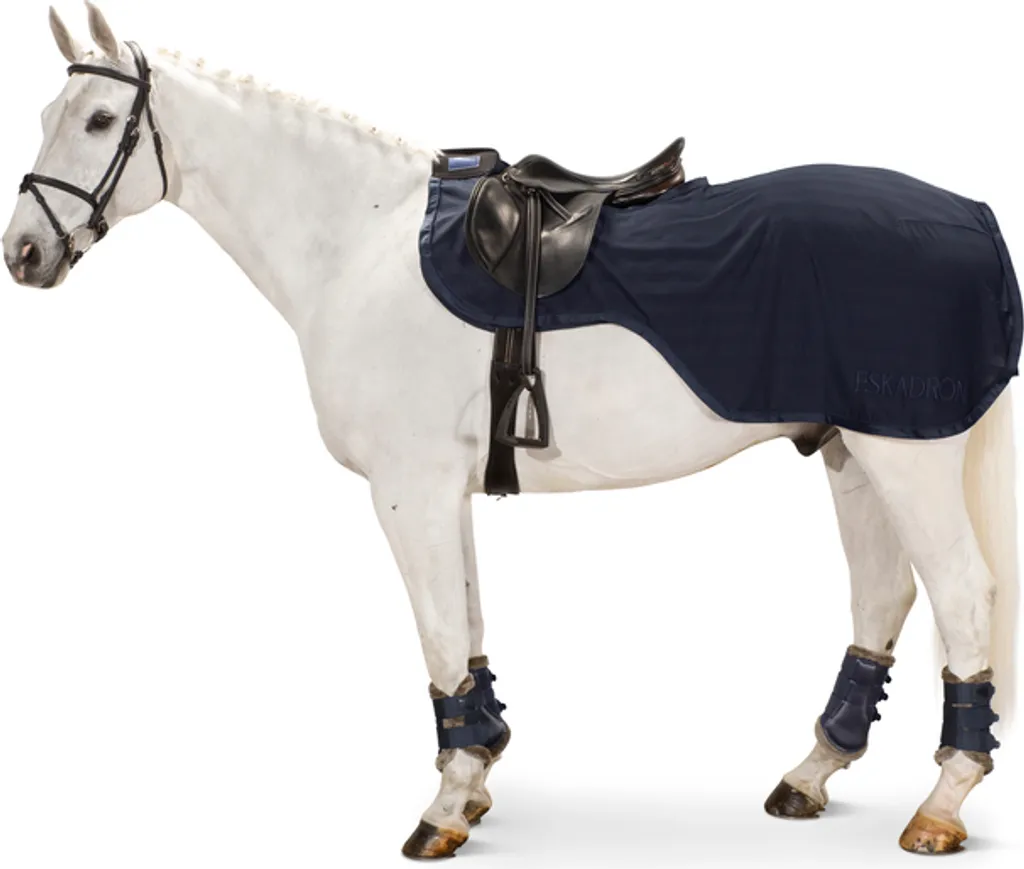 Couverture d'Exercice Eskadron COOLER Navy respirante avec Filet Mouches