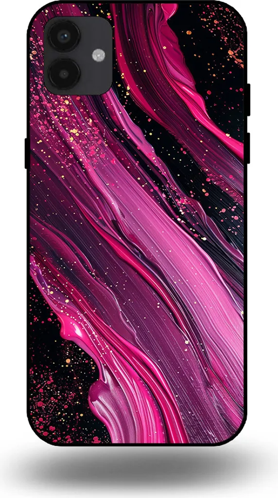 Smartphonica Custodia per telefono adatta per Samsung Galaxy A04 con stampa in marmo - Custodia posteriore in TPU con design in marmo - Viola Rosa