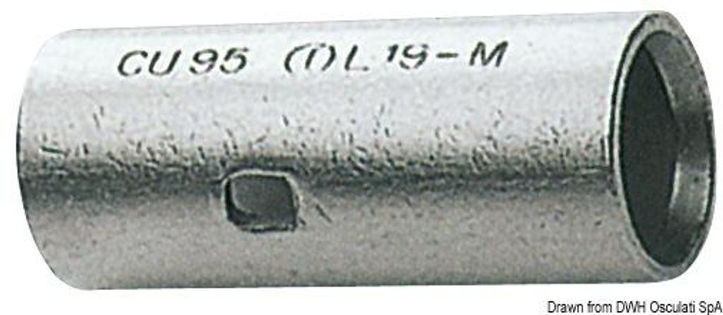 Kupfer end-to-end Verbinder 50.5 mm Osculati 14.036.95