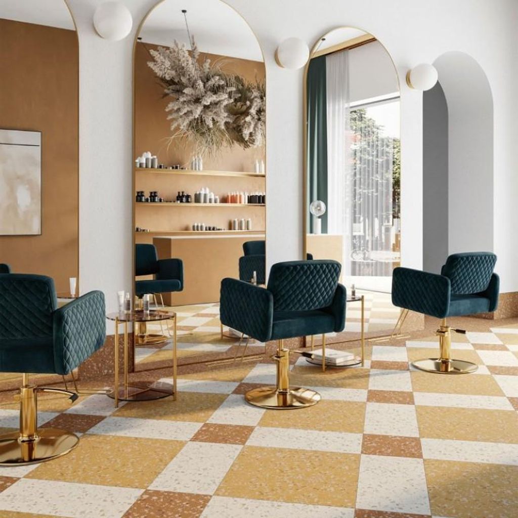 Fliesen Terrazzo Weiss 60x60 cm CASA39 Gigacer Inclusioni Classico