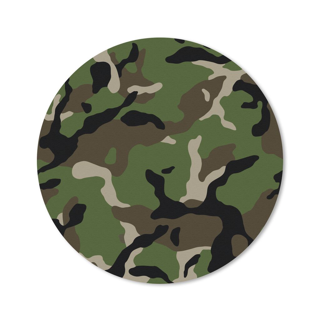 MuchoWow Mauspad Mousepad Militärisches Tarnungsmuster 50x50 cm - Mousepads - Maus Mat - Pad - Mausunterlage - Vinyl