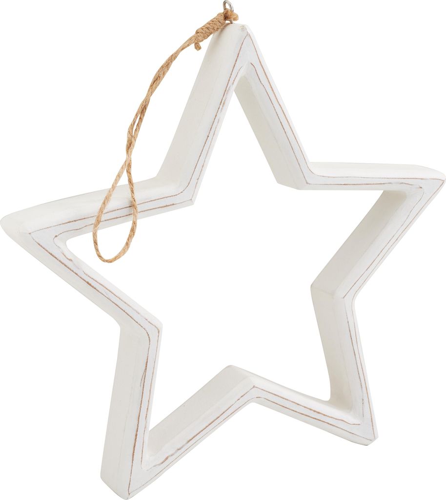 VBS Deko Holzstern Star 3 cm dick Groß
