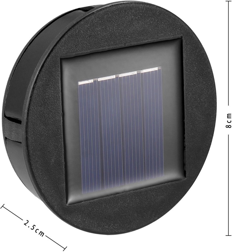6 Stück Solarleuchten Ersatz Top Solarpanel Latern mit LED Produktbild 3