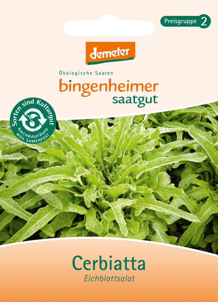 Bingenheimer Saatgut - Eichblattsalat Cerbiatta - 0,15g